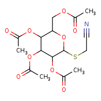 [3,4,5-tris(acetyloxy)-6-[(cyanomethyl)sulfanyl]oxan-2-yl]methyl acetate