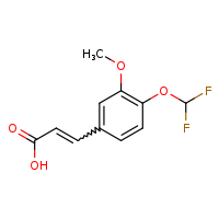 3-[4-(difluoromethoxy)-3-methoxyphenyl]prop-2-enoic acid