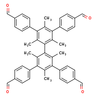 3'-[4'-formyl-5-(4-formylphenyl)-2,4,6-trimethyl-[1,1'-biphenyl]-3-yl]-5'-(4-formylphenyl)-2',4',6'-trimethyl-[1,1'-biphenyl]-4-carbaldehyde
