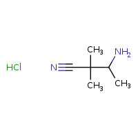 3-amino-2,2-dimethylbutanenitrile hydrochloride