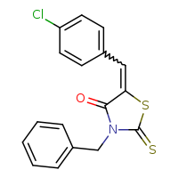 3-benzyl-5-[(4-chlorophenyl)methylidene]-2-sulfanylidene-1,3-thiazolidin-4-one