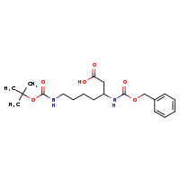 3-{[(benzyloxy)carbonyl]amino}-7-[(tert-butoxycarbonyl)amino]heptanoic acid