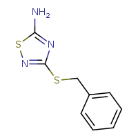 3-(benzylsulfanyl)-1,2,4-thiadiazol-5-amine