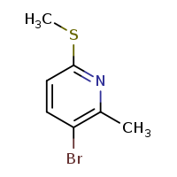 3-bromo-2-methyl-6-(methylsulfanyl)pyridine