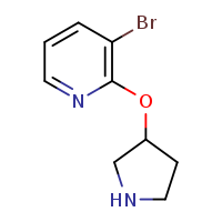 3-bromo-2-(pyrrolidin-3-yloxy)pyridine