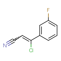 3-chloro-3-(3-fluorophenyl)prop-2-enenitrile