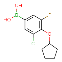 3-chloro-4-(cyclopentyloxy)-5-fluorophenylboronic acid