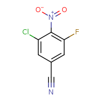 3-chloro-5-fluoro-4-nitrobenzonitrile