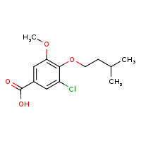 3-chloro-5-methoxy-4-(3-methylbutoxy)benzoic acid