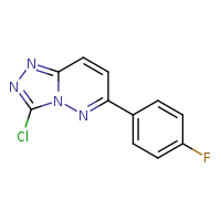 3-chloro-6-(4-fluorophenyl)-[1,2,4]triazolo[4,3-b]pyridazine