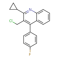 3-(chloromethyl)-2-cyclopropyl-4-(4-fluorophenyl)quinoline
