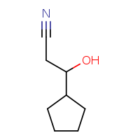 3-cyclopentyl-3-hydroxypropanenitrile