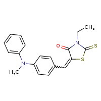 3-ethyl-5-({4-[methyl(phenyl)amino]phenyl}methylidene)-2-sulfanylidene-1,3-thiazolidin-4-one