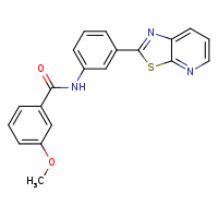 3-methoxy-N-(3-{[1,3]thiazolo[5,4-b]pyridin-2-yl}phenyl)benzamide