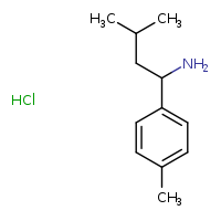 3-methyl-1-(4-methylphenyl)butan-1-amine hydrochloride