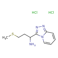 3-(methylsulfanyl)-1-{[1,2,4]triazolo[4,3-a]pyridin-3-yl}propan-1-amine dihydrochloride