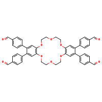 4-[12,24,25-tris(4-formylphenyl)-2,5,8,15,18,21-hexaoxatricyclo[20.4.0.0?,¹?]hexacosa-1(22),9(14),10,12,23,25-hexaen-11-yl]benzaldehyde