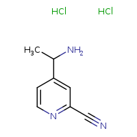 4-(1-aminoethyl)pyridine-2-carbonitrile dihydrochloride