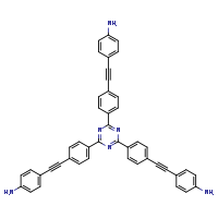 4-(2-{4-[4,6-bis({4-[2-(4-aminophenyl)ethynyl]phenyl})-1,3,5-triazin-2-yl]phenyl}ethynyl)aniline
