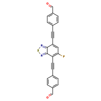 4-(2-{6-fluoro-7-[2-(4-formylphenyl)ethynyl]-2,1,3-benzothiadiazol-4-yl}ethynyl)benzaldehyde