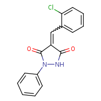 4-[(2-chlorophenyl)methylidene]-1-phenylpyrazolidine-3,5-dione