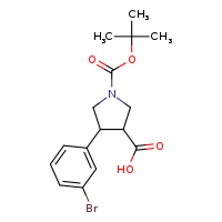 4-(3-bromophenyl)-1-(tert-butoxycarbonyl)pyrrolidine-3-carboxylic acid