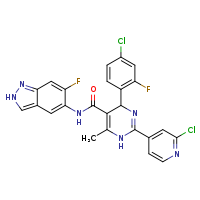 4-(4-chloro-2-fluorophenyl)-2-(2-chloropyridin-4-yl)-N-(6-fluoro-2H-indazol-5-yl)-6-methyl-1,4-dihydropyrimidine-5-carboxamide