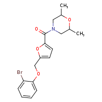 4-[5-(2-bromophenoxymethyl)furan-2-carbonyl]-2,6-dimethylmorpholine