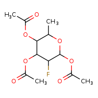 4,6-bis(acetyloxy)-5-fluoro-2-methyloxan-3-yl acetate