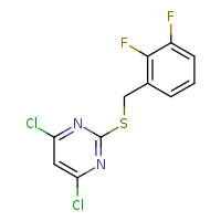 4,6-dichloro-2-{[(2,3-difluorophenyl)methyl]sulfanyl}pyrimidine