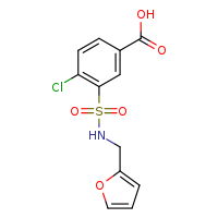 4-chloro-3-[(furan-2-ylmethyl)sulfamoyl]benzoic acid