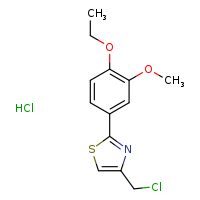 4-(chloromethyl)-2-(4-ethoxy-3-methoxyphenyl)-1,3-thiazole hydrochloride