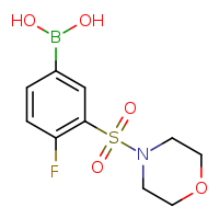 4-fluoro-3-(morpholine-4-sulfonyl)phenylboronic acid