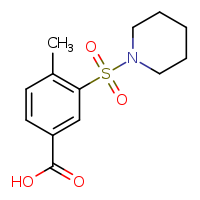 4-methyl-3-(piperidine-1-sulfonyl)benzoic acid