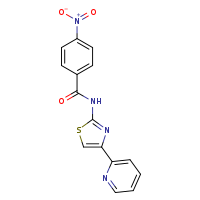4-nitro-N-[4-(pyridin-2-yl)-1,3-thiazol-2-yl]benzamide