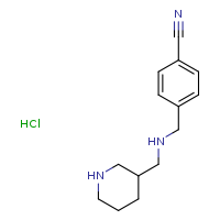 4-{[(piperidin-3-ylmethyl)amino]methyl}benzonitrile hydrochloride
