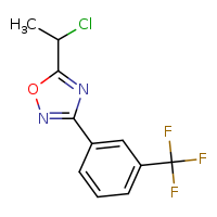 5-(1-chloroethyl)-3-[3-(trifluoromethyl)phenyl]-1,2,4-oxadiazole