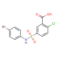 5-[(4-bromophenyl)sulfamoyl]-2-chlorobenzoic acid