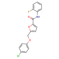5-(4-chlorophenoxymethyl)-N-(2-fluorophenyl)furan-2-carboxamide