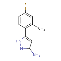 5-(4-fluoro-2-methylphenyl)-1H-pyrazol-3-amine