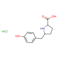 5-[(4-hydroxyphenyl)methyl]pyrrolidine-2-carboxylic acid hydrochloride