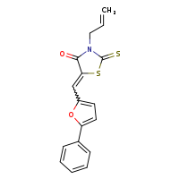 5-[(5-phenylfuran-2-yl)methylidene]-3-(prop-2-en-1-yl)-2-sulfanylidene-1,3-thiazolidin-4-one