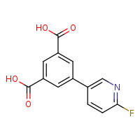 5-(6-fluoropyridin-3-yl)benzene-1,3-dicarboxylic acid