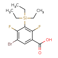 5-bromo-2,4-difluoro-3-(triethylsilyl)benzoic acid
