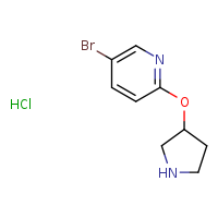 5-bromo-2-(pyrrolidin-3-yloxy)pyridine hydrochloride