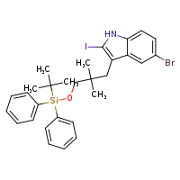 5-bromo-3-{3-[(tert-butyldiphenylsilyl)oxy]-2,2-dimethylpropyl}-2-iodo-1H-indole