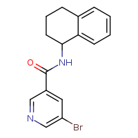 5-bromo-N-(1,2,3,4-tetrahydronaphthalen-1-yl)pyridine-3-carboxamide
