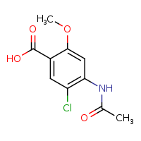 5-chloro-4-acetamido-2-methoxybenzoic acid
