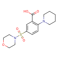 5-(morpholine-4-sulfonyl)-2-(piperidin-1-yl)benzoic acid
