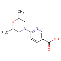 6-(2,6-dimethylmorpholin-4-yl)pyridine-3-carboxylic acid